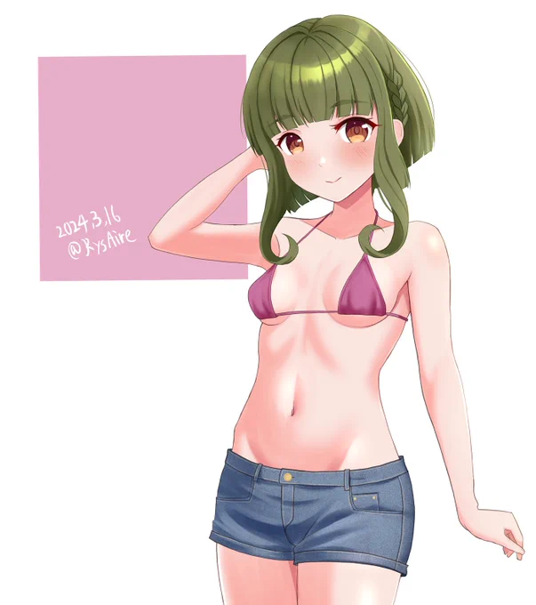 こっちも再掲しておきますね(*'ω`*) ショートパンツを描こう!