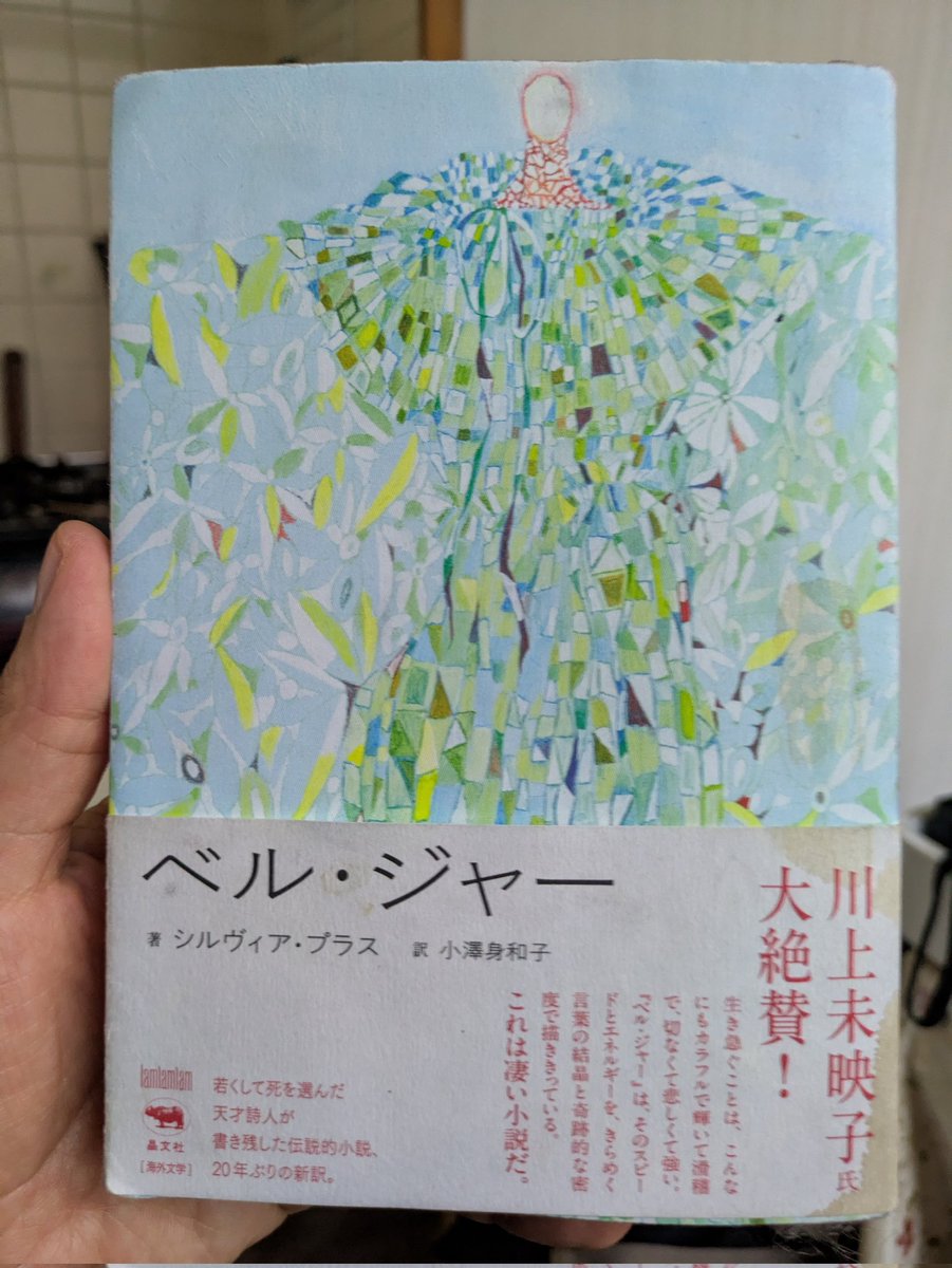 シルヴィア・プラス『ベル・ジャー』ようやく読了。…苦しい読書だった。29歳の著者が、20歳頃の出来事をなかば自伝的に描く。この年代の女性の文章にまるで触れてこなかったことに読みながら気づいた。ひりつく想念は死を志向し続ける。読み終えて俯瞰してみればこういう話なのね、とわかるけれど。