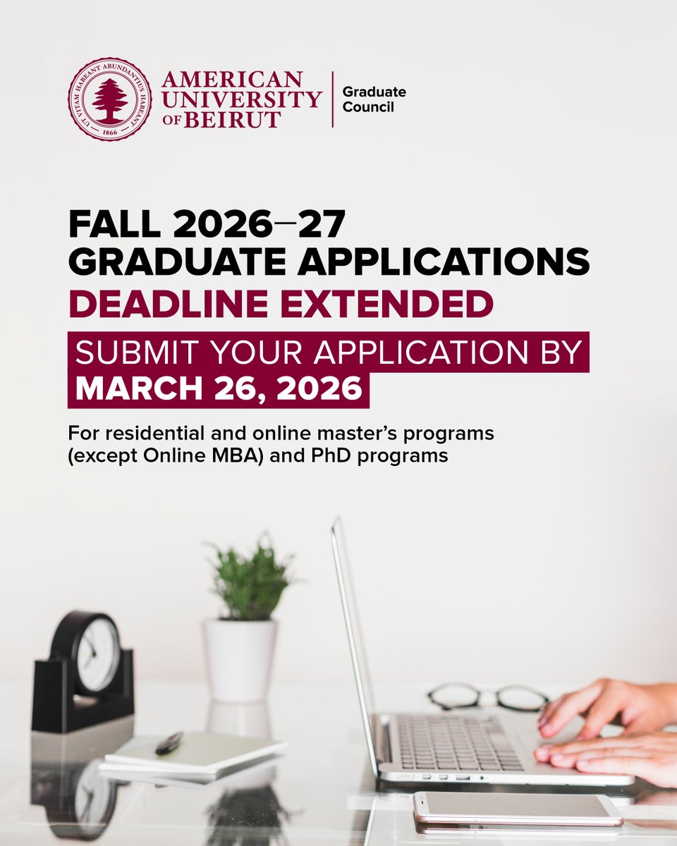 AUB Graduate Council tweet media