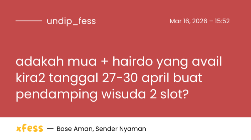 UNDIP MENFESS tweet media