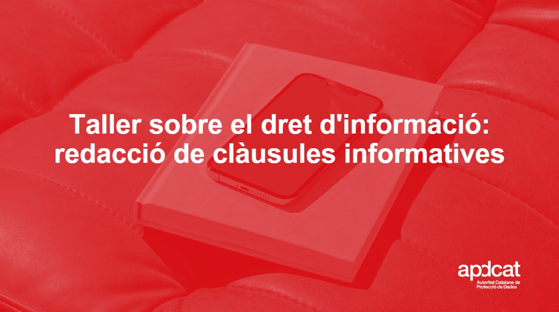 Autoritat Catalana de Protecció de Dades tweet media