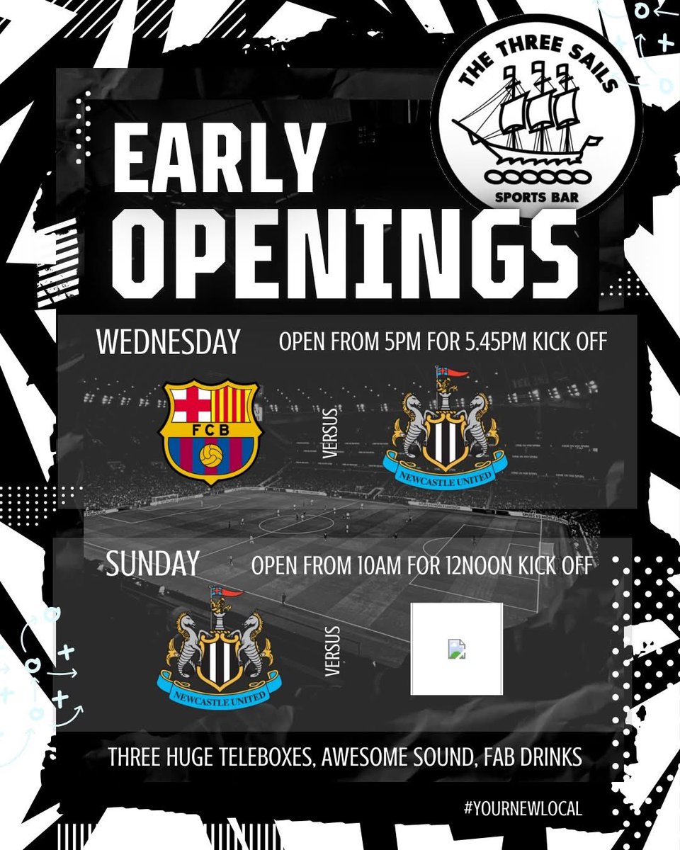 The Three Sails Sports Bar tweet media