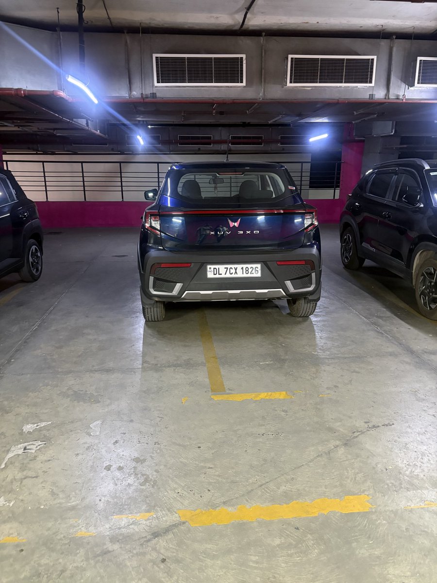 akki1875's tweet photo. Just because one has a car and can afford coming to a mall( implying the person is educated). Still doesn’t guarantee one will have civic sense.! The couple owning the car not only parked incorrectly but also argued with the security person https://t.co/iTJRtfJMYg