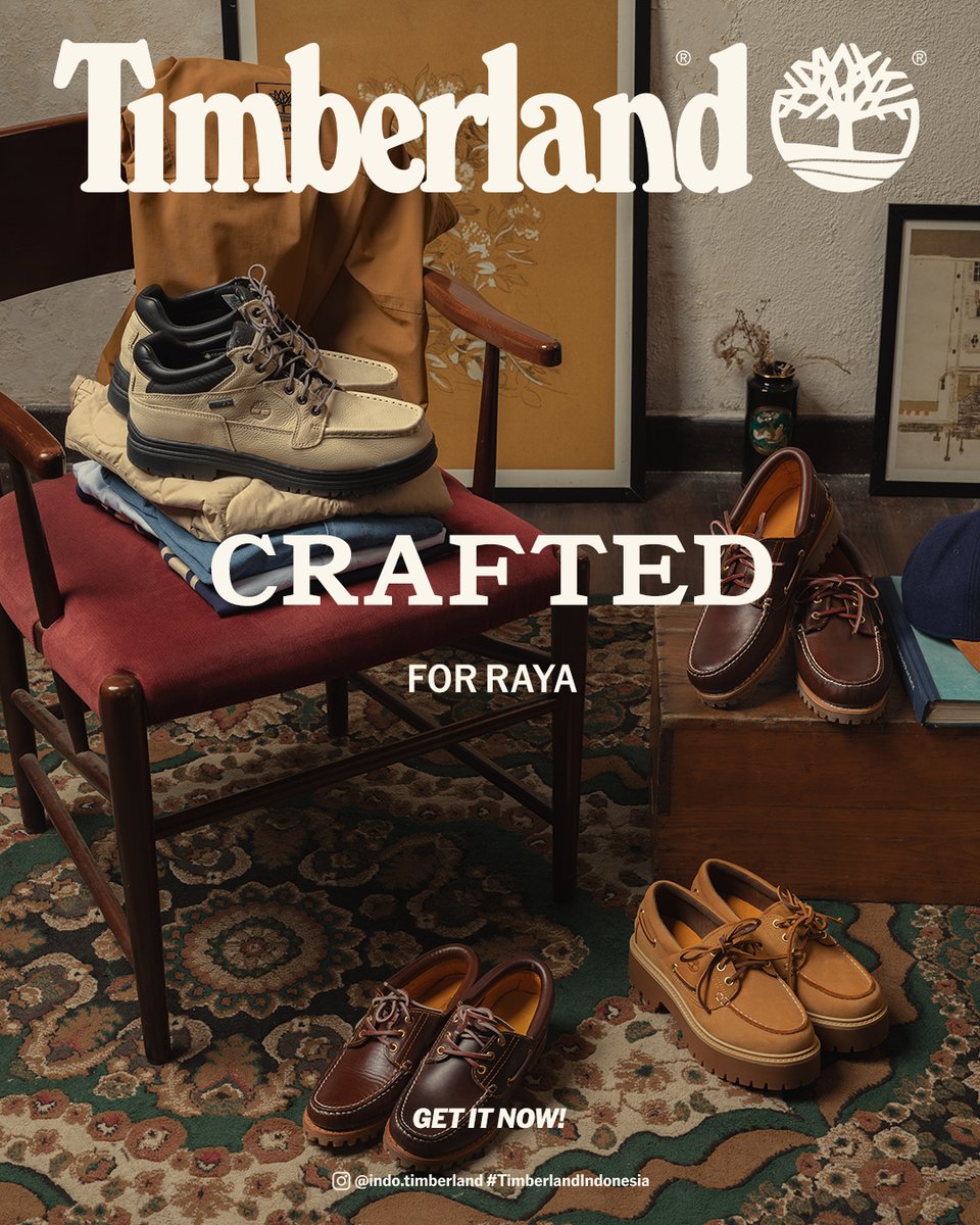 PlazaSenayan's tweet image. Get ready for Raya. Something classic. something timeless. Crafted for Raya by Timberland. 

Get it now at Timberland Plaza Senayan, Level 2.

#WhatsOnPlazaSenayan #PlazaSenayan #Timberland