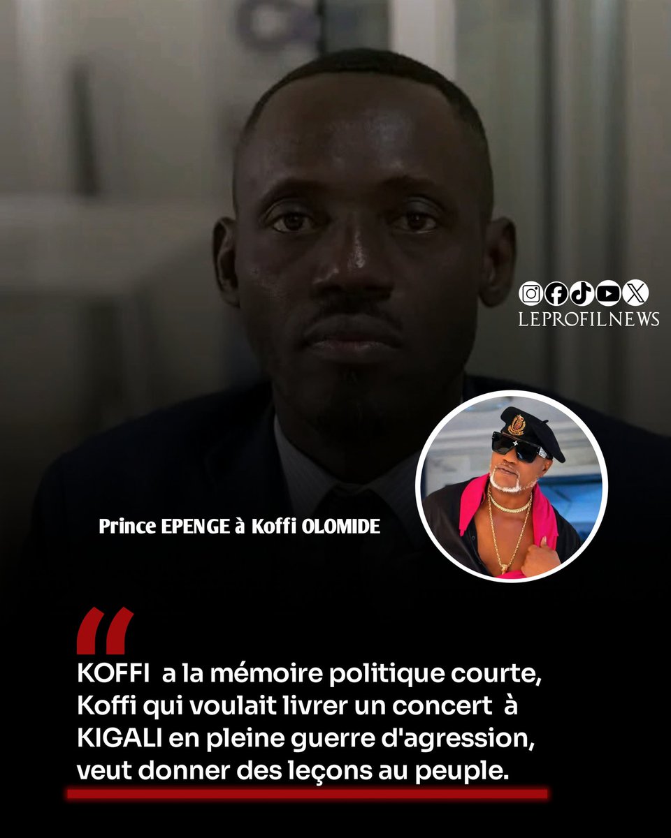 Après l’intervention de l’artiste musicien Koffi Olomide sur les antennes de Bosolo Télévision, soutenant la révision de la Constitution, l’opposant Prince Epenge le qualifie de musicien pro-UDPS.