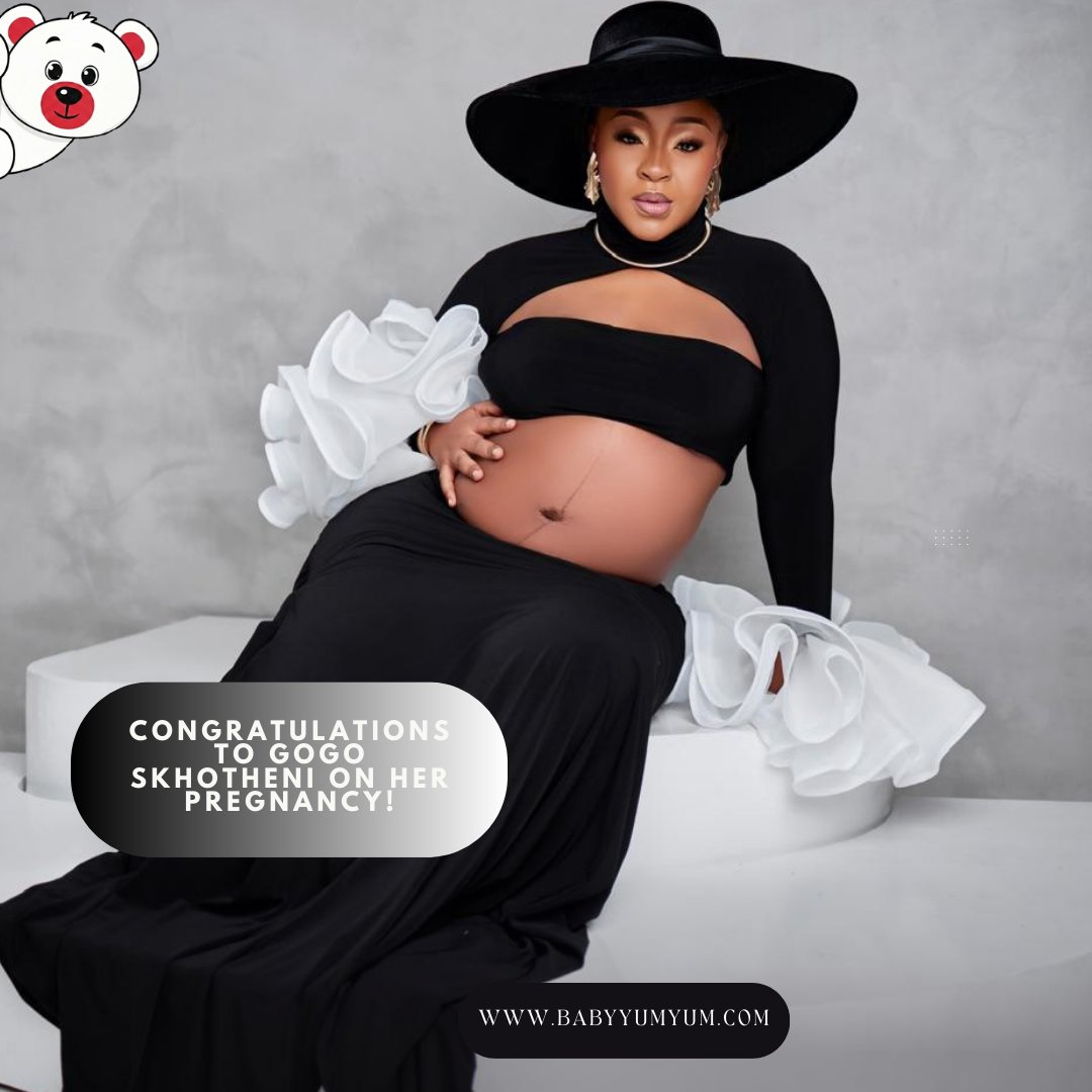 Oh baby! 👶🎉 
Congratulations to reality TV star and entrepreneur Gogo Skhotheni on her 3rd pregnancy. 
This April, we have an interview with the popular DJ, where she shares exclusive information about her pregnancy and motherhood journey.
Stay tuned to BabyYumYum for all the