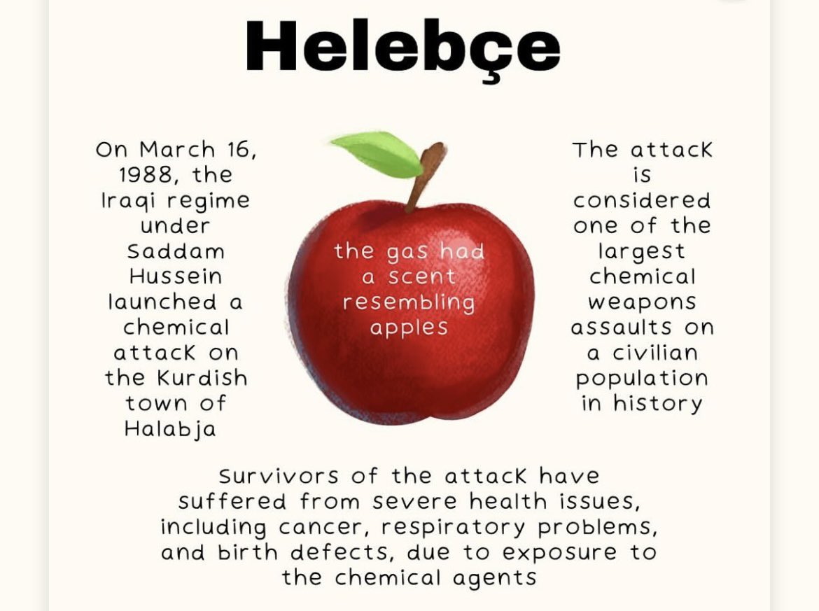 Eda_Dzg's tweet photo. March 16, 1988 - #NeverForgetHalabja
#Helebçe #Kurdistan #Irak https://t.co/3Bymn9AWsG