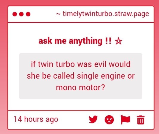 TIMELY TWIN TURBO !! ☆ tweet media