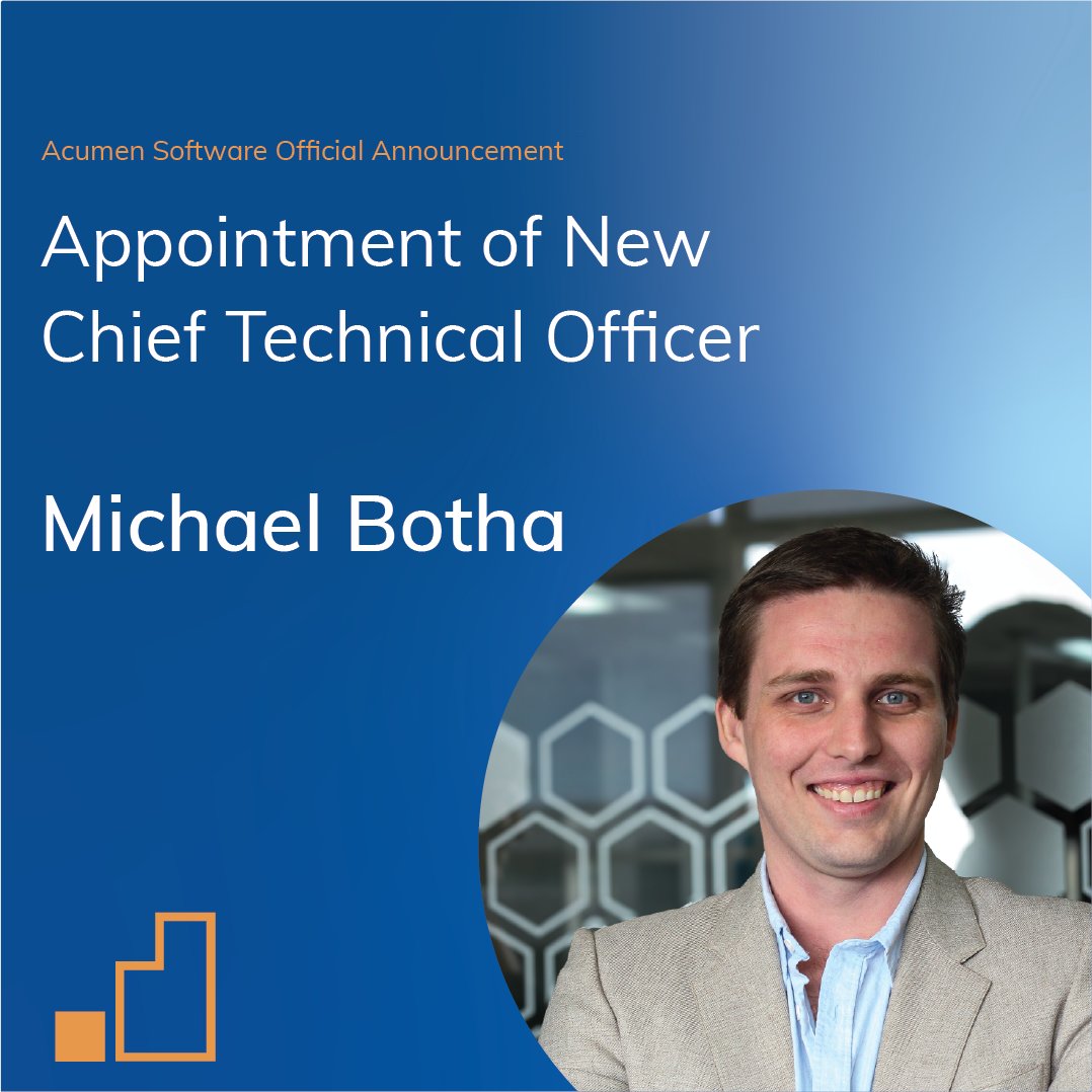 Acumen_Software's tweet image. From Intern to Chief Technical Officer.

Michael Botha’s journey with Acumen Software began in 2018 when he joined the team as a development intern.

His attention to detail, technical insight, and commitment have played a significant role in shaping Acumen. 

#CTO #Announcement