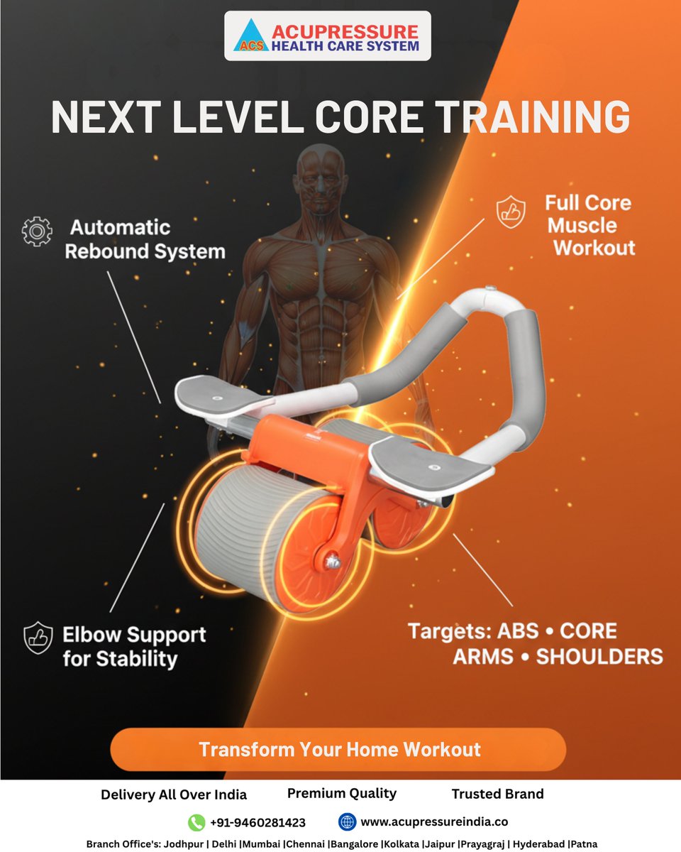 Acupressur60198's tweet image. next level core training
Automatic rebound system
#HomeWorkout #gymworkouts💪 #gymreels #acshealthcaresystem