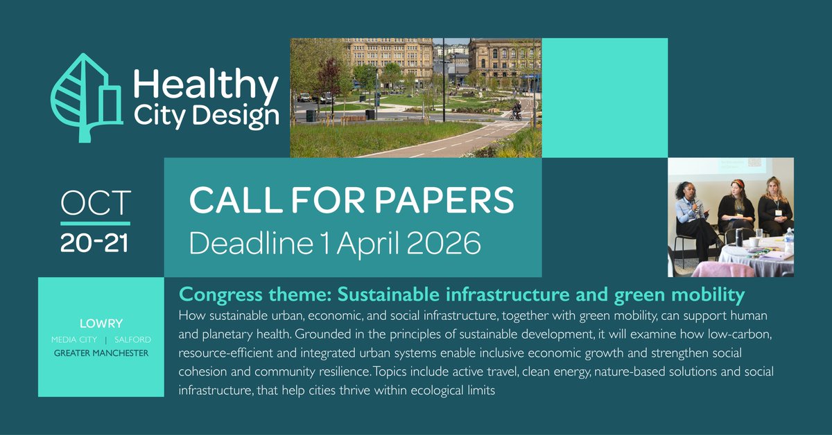 Healthy City Design 2026 International Congress tweet media
