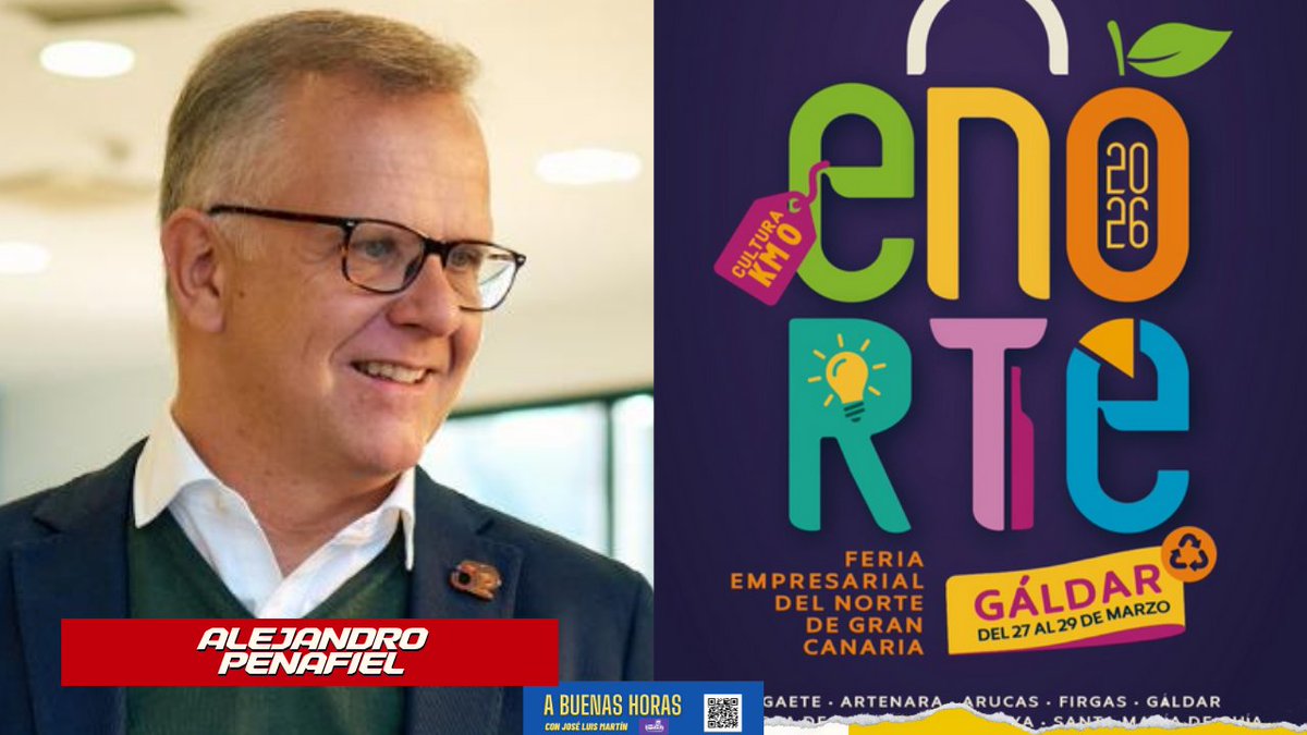 Hoy en ABH...hablamos de #Enorte2026 con <a href="/alejandro35001/">Alejandro Peñafiel</a> <a href="/MancomunidadNGC/">Mancomunidad Norte</a> , de #empresas , de #comercio y por supuesto del #norte
#youtube #twitch #actualidad #canarias #ensalada #entrevista 

Play
youtu.be/8e4DCijb0ns?si…