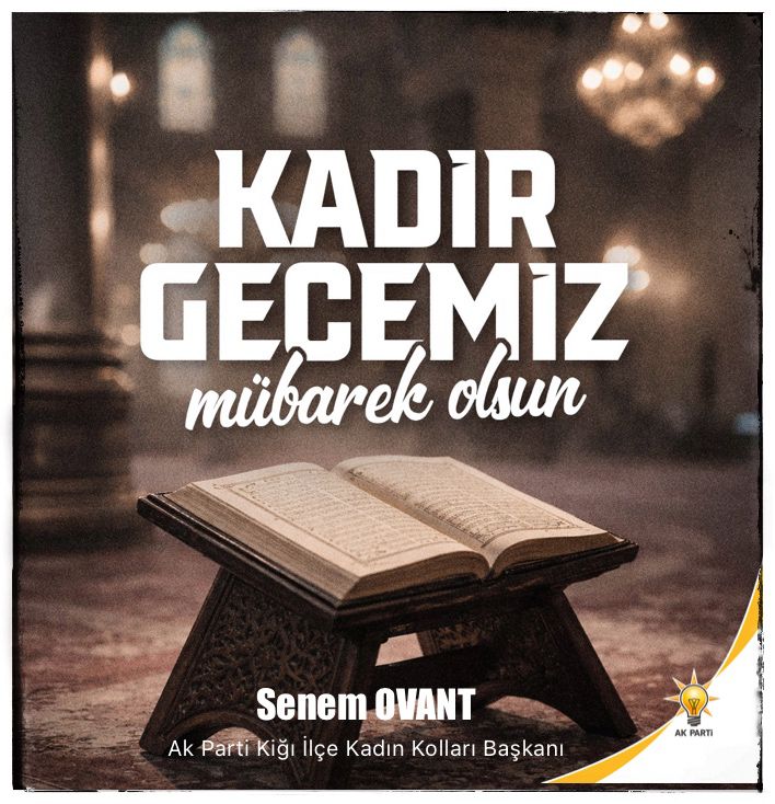 Kadir Gecesi sırdır, hikmettir.
Bir geceye sığan sonsuz berekettir.
Bin aydan daha hayırlıdır.Bu gecenin rahmeti hürmetine, gönlümüzden geçen duaları kabul eyle Allah'ım.
#KadirGecemizMübarekOlsun