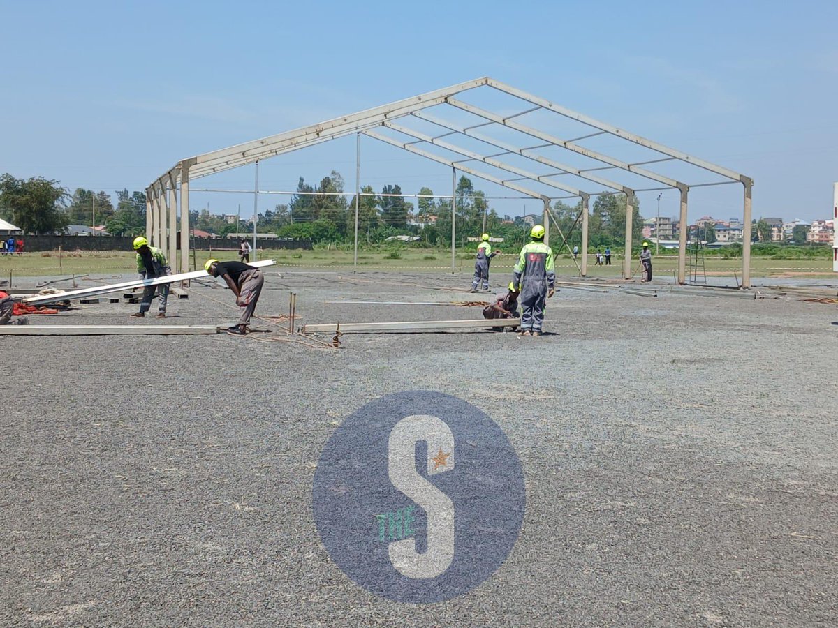 TheStarKenya's tweet photo. Preparations underway ahead of the March 21 launch of the Standard Gauge Railway (SGR) extension project in Kisumu, to be presided over by President William Ruto.
#starkenyanews
📸Faith Matete https://t.co/00kRqHAMbr