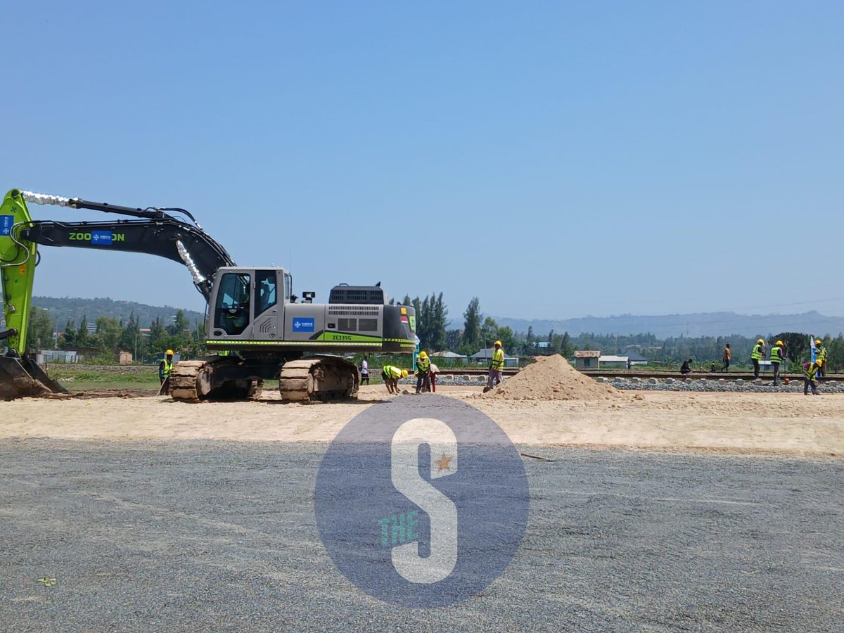 TheStarKenya's tweet photo. Preparations underway ahead of the March 21 launch of the Standard Gauge Railway (SGR) extension project in Kisumu, to be presided over by President William Ruto.
#starkenyanews
📸Faith Matete https://t.co/00kRqHAMbr