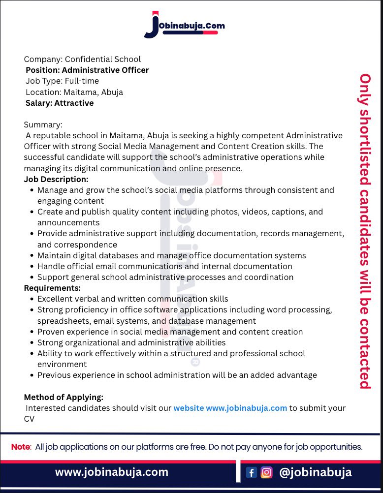 #jobsinabuja