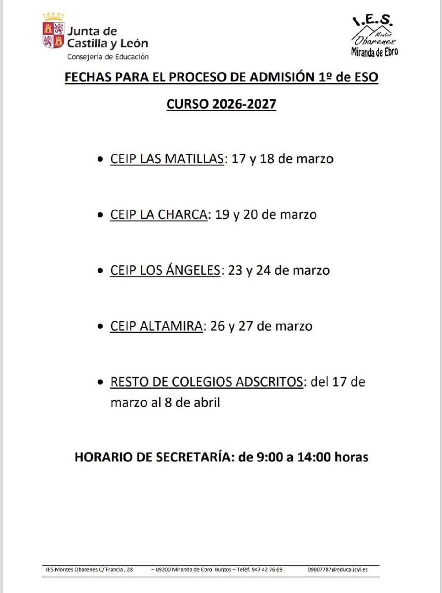 IES MONTES OBARENES tweet media