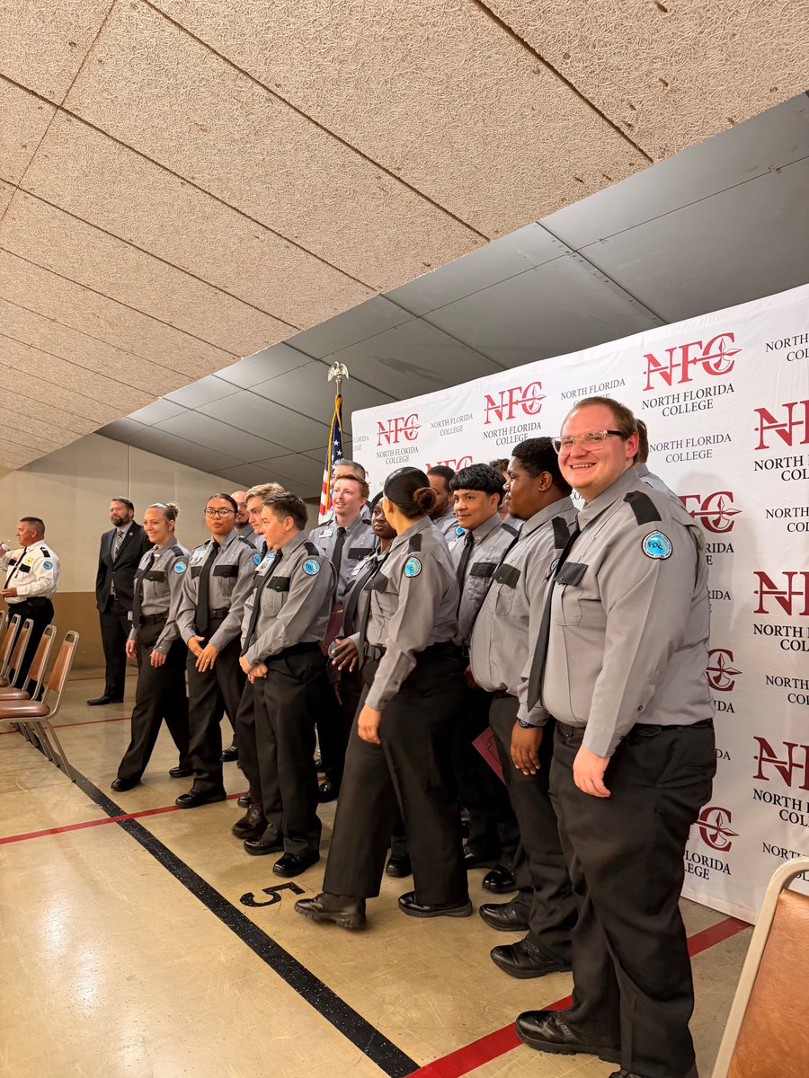 nfcsentinels's tweet photo. The graduating class of NFC's Correctional Officer Basic Recruit Academy Class adopted the motto “We Will, When Others Won’t,” a reflection of the courage and determination required to step into a career that often demands sacrifice in service of the public good. 

Read more about NFC's graduates and how they answered the call to serve:
https://t.co/N4qum32Q8V

@EducationFL @FCSPresidents @TheFloridaCollegeSystem #SentinelsStandTogether