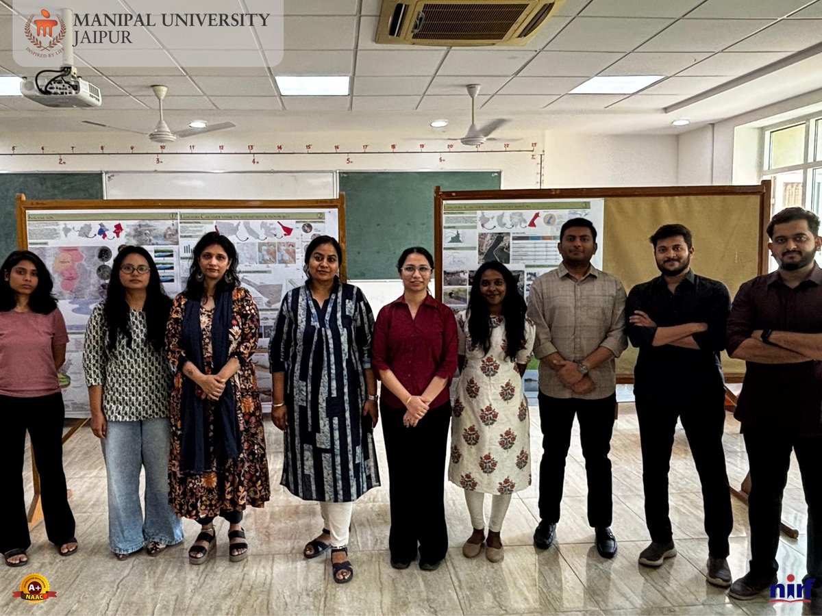 MUJ_Arch's tweet photo. Mid-semester our M.Arch (Landscape) students gained perspective beyond grades. SA&amp;D, MUJ hosted an Intermediate External Jury with Ar. @Aparna Bhargava, offering critical feedback at draft stage to sharpen ideas before finals. #MUJ #LandscapeArchitecture #DesignEducation https://t.co/dOe0azbLZ6