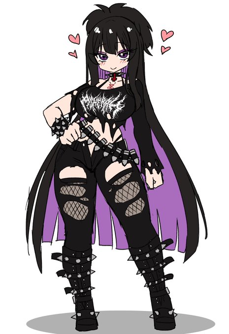 カサンドラちゃん カサンドラちゃんのブラックメタル風スケッチを描きました ゴスと間違われやすいので、ブラックメタルらしさを強調したくて。 トラブルを避けるため、独自のロゴを使用しています。 描いている間、Baptismを聴いていました 𒀀𒅆𒋥