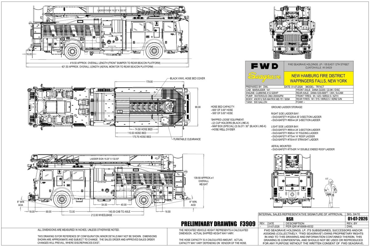 HudValleyFire's tweet photo. Hudson Valley Fire Equipment has received an order from the New Hamburg Fire District (Dutchess County, NY) for a Seagrave 75 'Meanstick!

We would like to thank the New Hamburg Fire District and Apparatus Committee for your continued trust in HVFE and Seagrave Fire Apparatus. https://t.co/KNP5nkdbBT