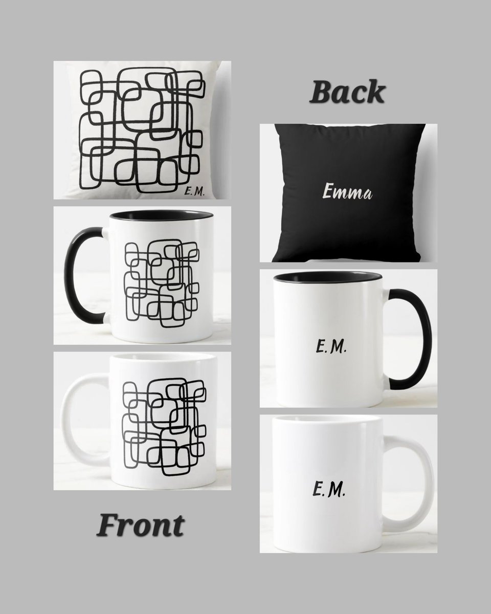 Brightful's tweet image. Abstract Line Art Black And White Collection 
These products are now available for personalisation with name/ monogram.
zazzle.co.uk/store/brightfu…
#brigtfulcreations #zazzle #mugs #cushion #blanket #towelset #beachtowel #yogamat #flask #personalised #customised #customisedgifts