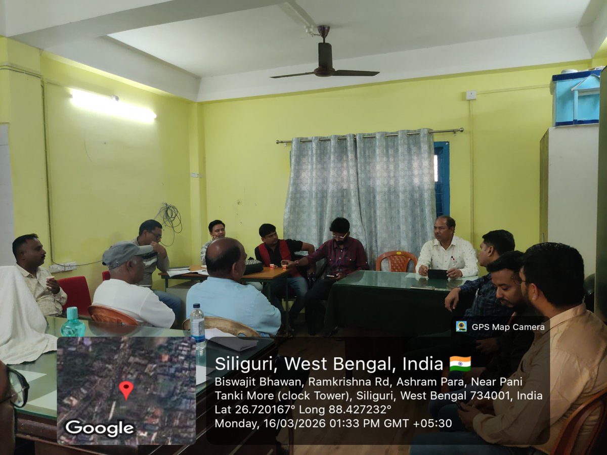 GovWB_PHE_Sil's tweet image. 16.03.2026
Meeting held at the Sub-Divisional PHE Office regarding FHTC  (%) and maintenance issues in the presence of AE, JE, DPMU, DPM, and agency representatives to ensure timely service connections to the public, as per the direction of WB PHE HQ.
#PHE #FHTC  #WestBengal
