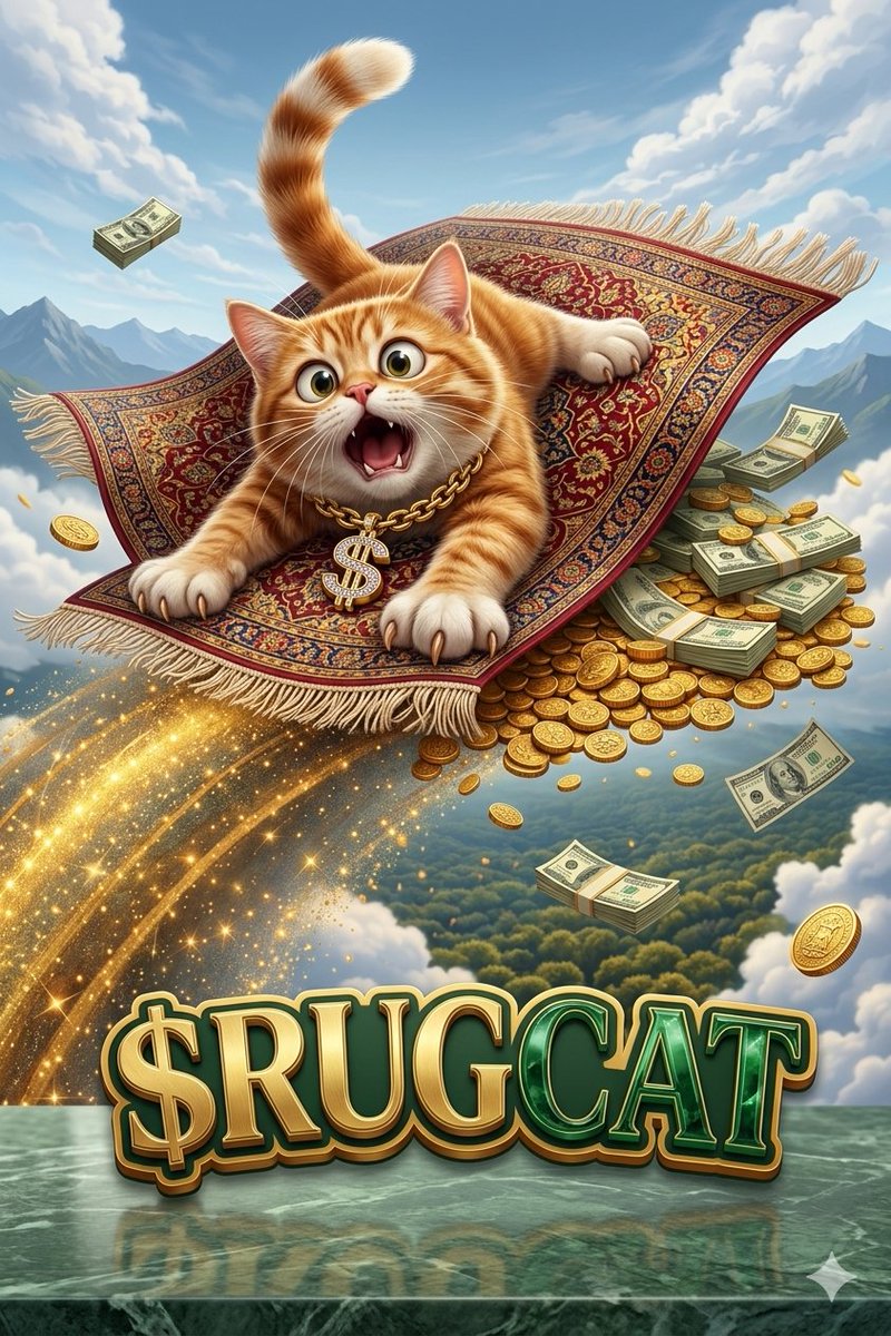 BamDox's tweet photo. 🚨 RAID TIME: $RUGCAT IS PURRING! 🚨
The ginger king is air-borne and we aren’t landing. 🐈💨
1️⃣ LIKE &amp; RT 2️⃣ REPLY with your wildest cat emojis &amp; $RUGCAT
3️⃣ SHILL like your life depends on it!
We don't get rugged, we RIDE THE RUG. 🚀💸
#RUGCATRAID #MemeCoin #Solana #MoonMission https://t.co/OA6dKaa3yY