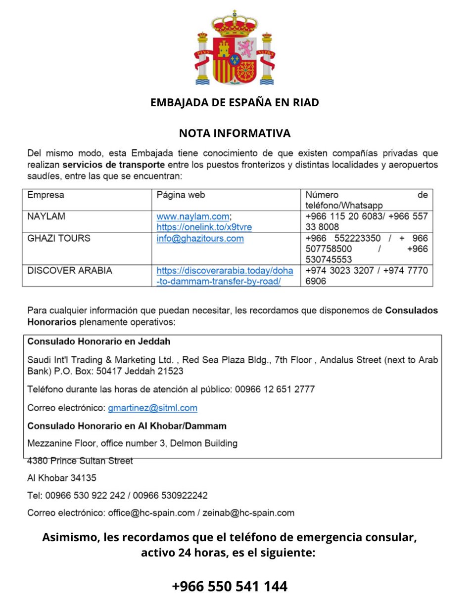 EmbEspaña en A.Saudí tweet media