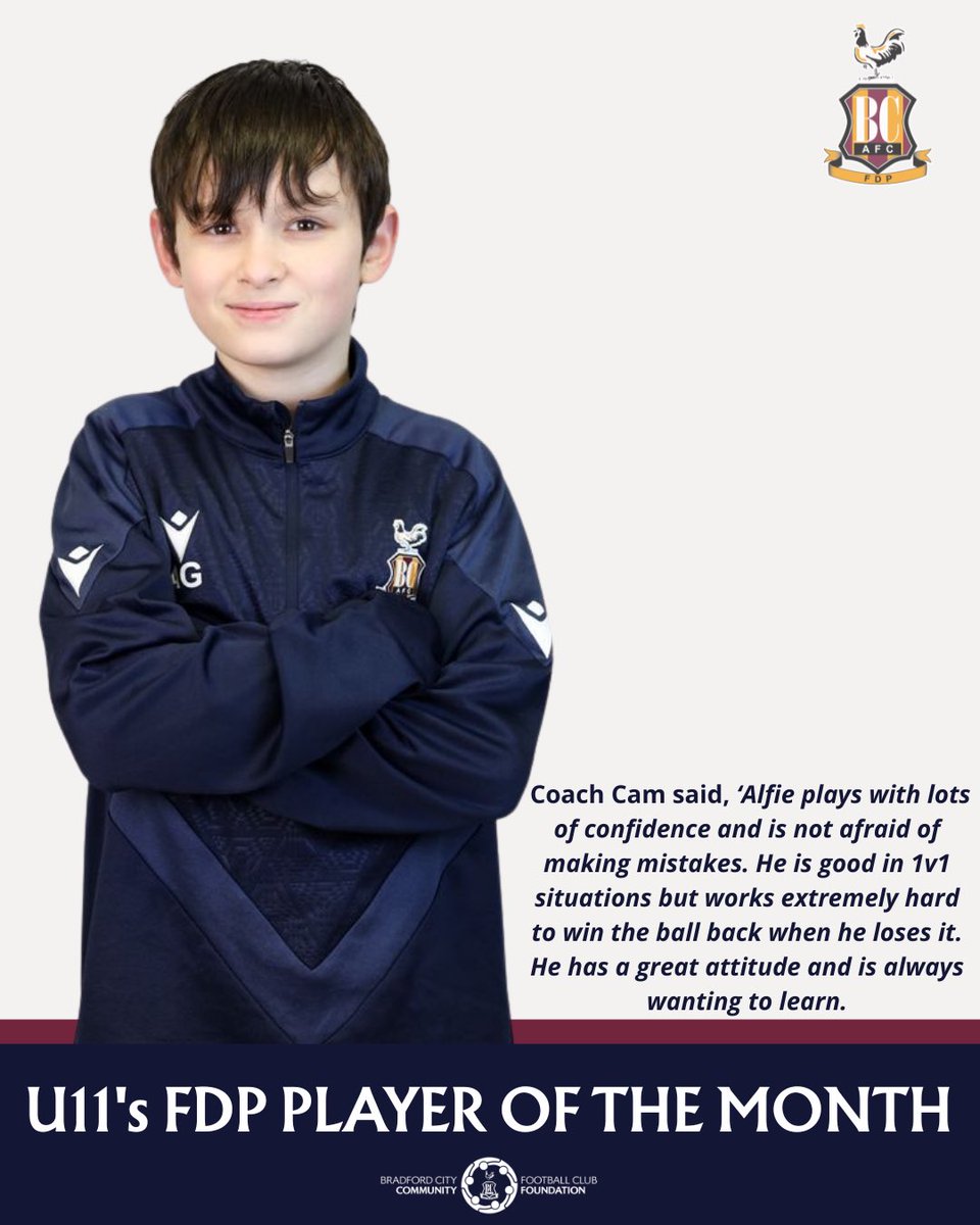 Bradford City Football Development Programme tweet media