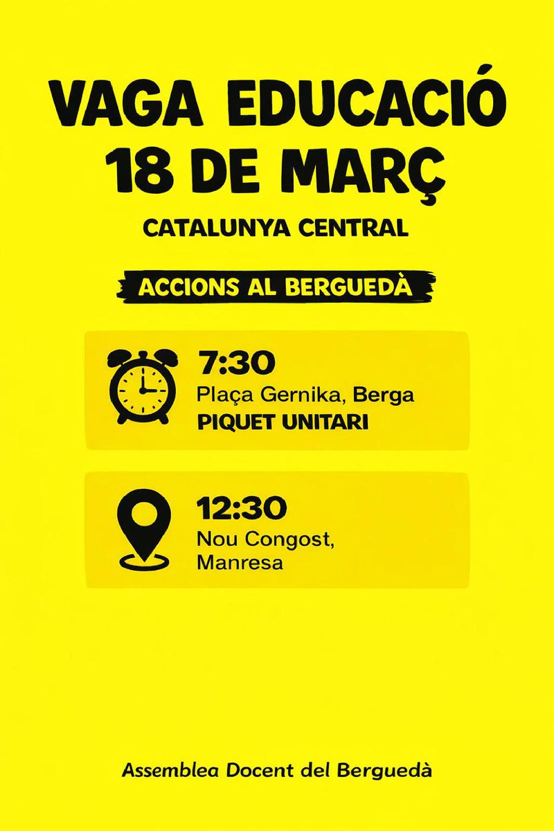 CGT Ensenyament Catalunya Central tweet media