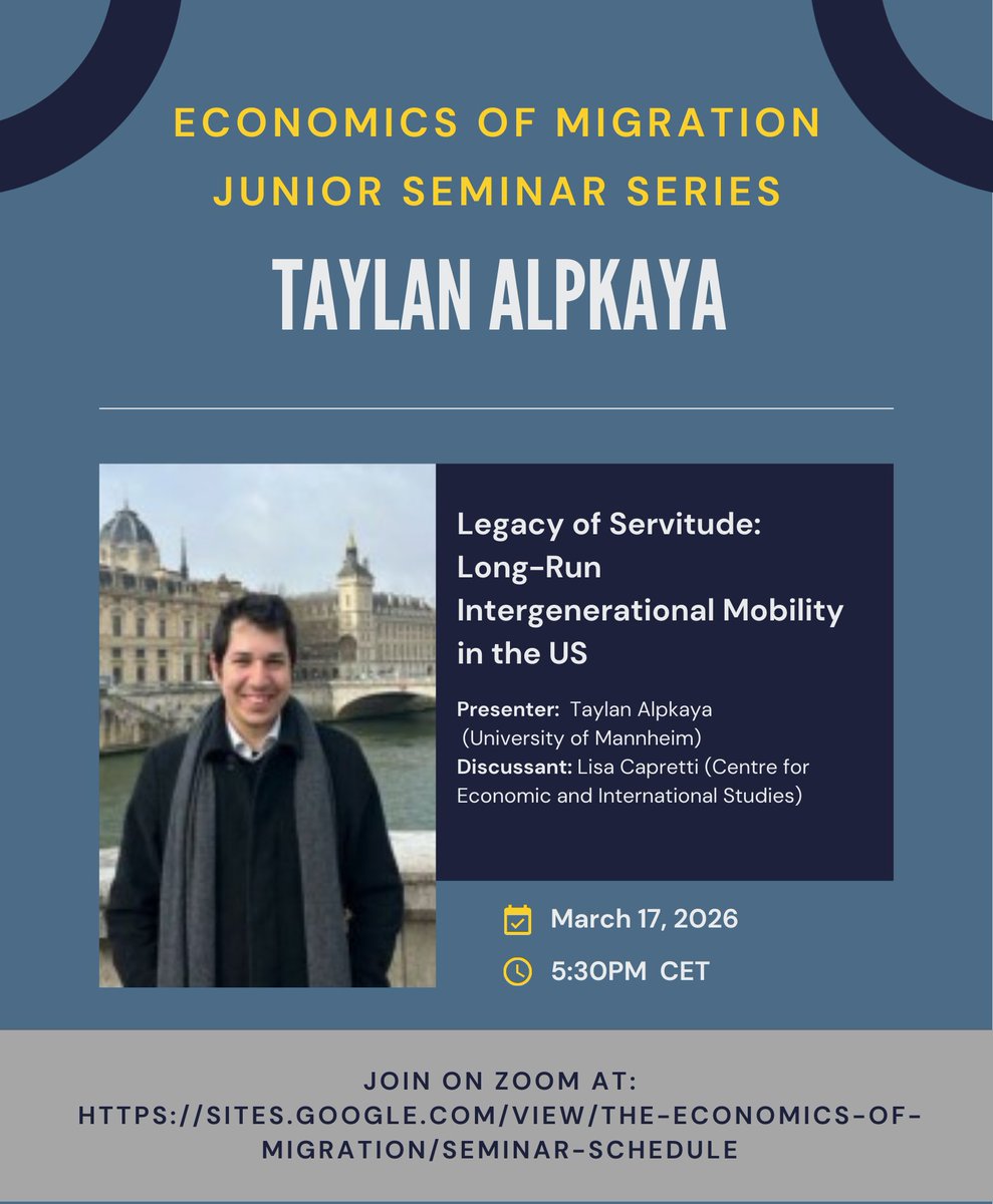 junioreconmig's tweet photo. We continue our series of seminars tomorrow! Tune to hear Taylan Alpkaya present! 
🗓️ March 17  5:30pm CET
📷 Register: https://t.co/skkq7Gpq0N https://t.co/vMOrYdMJEa