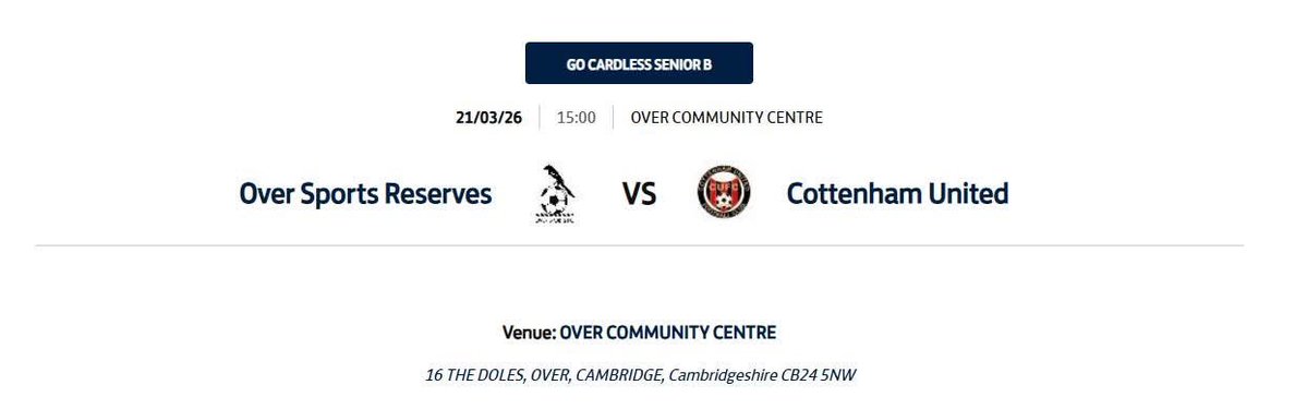 Cottenham United FC Official tweet media