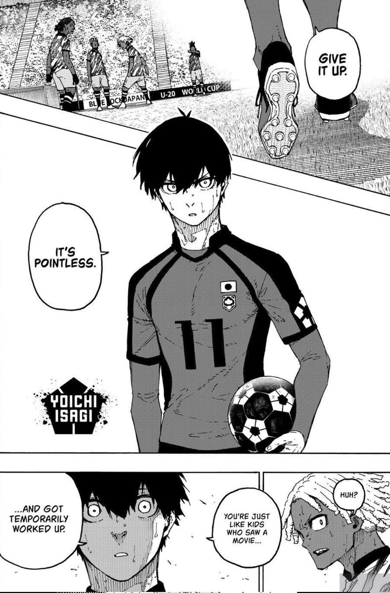 royb3cker's tweet photo. Isagi helping the other team because he’s lowkey just narcissistic and wants to get better 😭🙏 /j https://t.co/guyvR7vADY