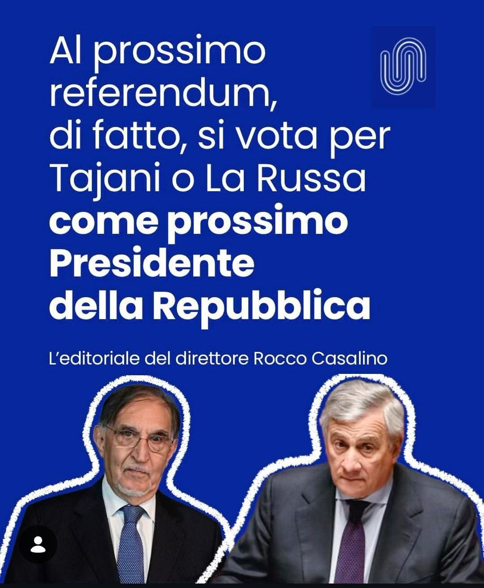 IdaNapolitano5's tweet image. Ve lo immaginate il fascisti e #LaRussa come Presidente della Repubblica? 😡
Ecco cosa vuole la destra!

Votiamo in massa al referendum giustizia NO !!!