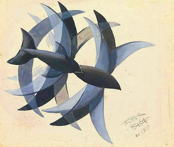 MenschOhneMusil's tweet photo. Flight of the Swallows, (Volo di Rondini), 1913. Giacomo Balla, (1871 - 1958). https://t.co/LMoGQSmPLq