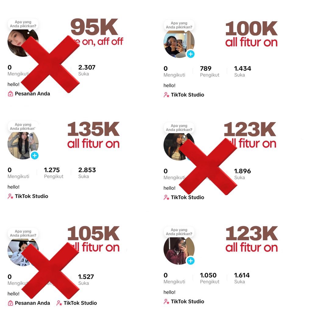 anya ; jual akun tiktok ready pinned tweet media