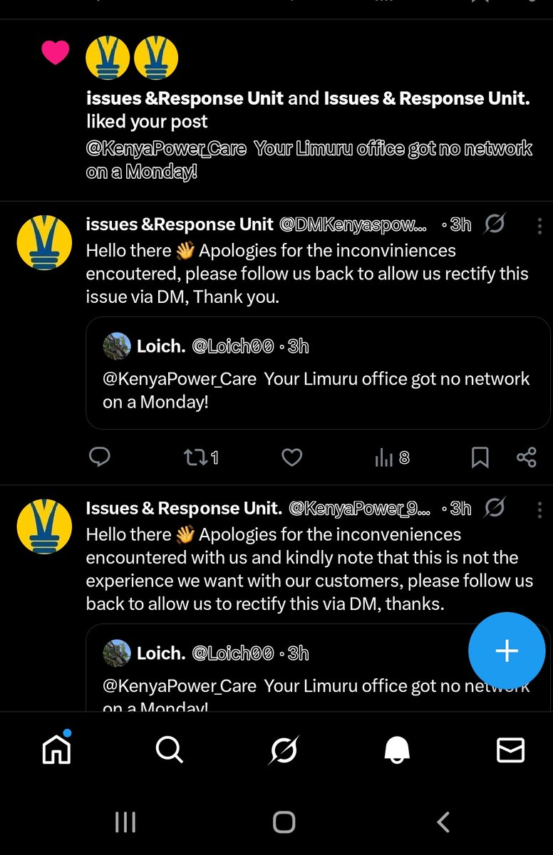Loich00's tweet photo. @KenyaPower_Care Then who are these masquarades in your silence gap only for you to respond 3hrs later?
Heniai nyenje! https://t.co/JzQJ8nyTcq