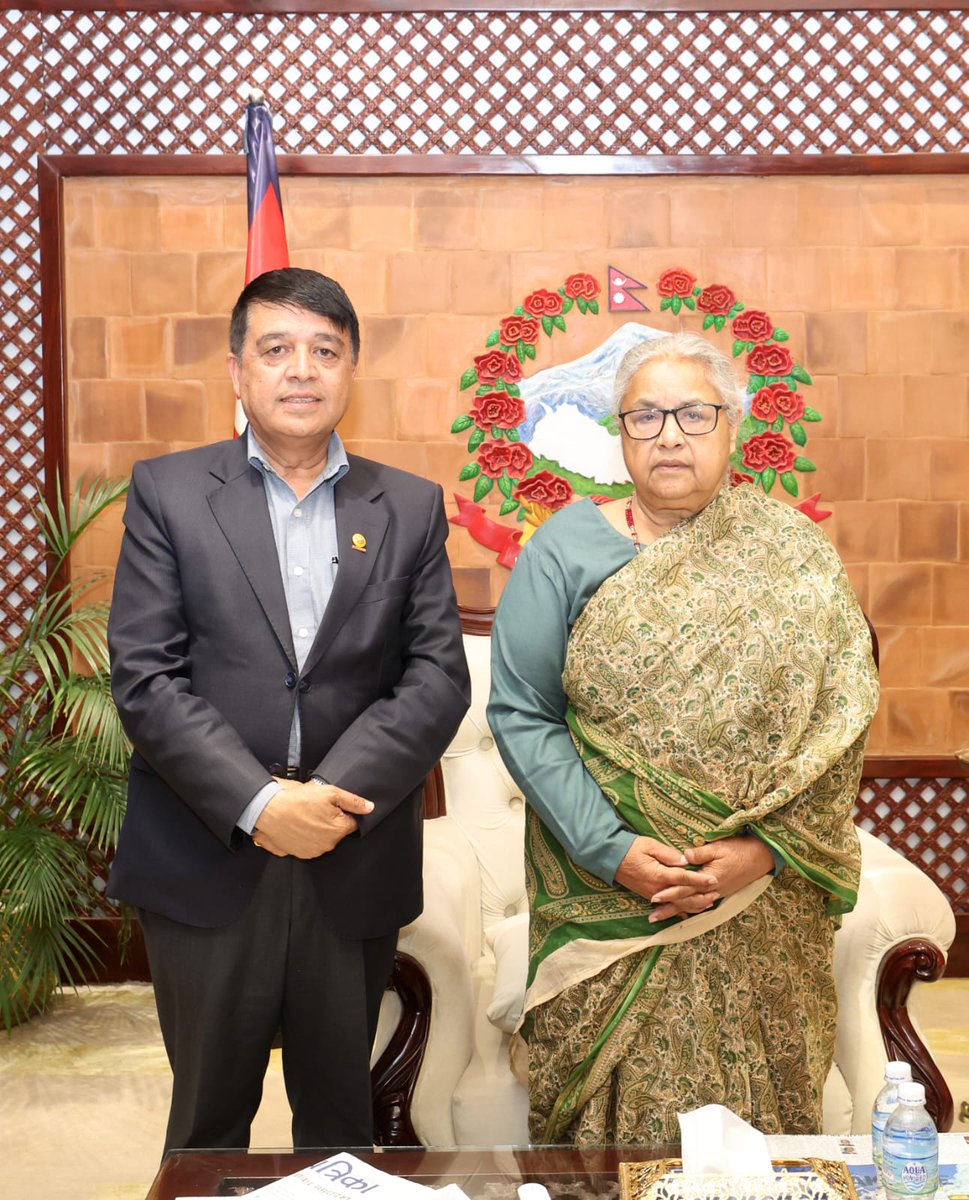 Called on Rt. Hon’ble Prime Minister Sushila Karki today. On behalf of the FNCCI, congratulated her for successfully conducting free, fair &amp; credible elections and completing an important national responsibility.

#FNCCI #NepalGovernment #PrivateSector #EconomicGrowth #Investment