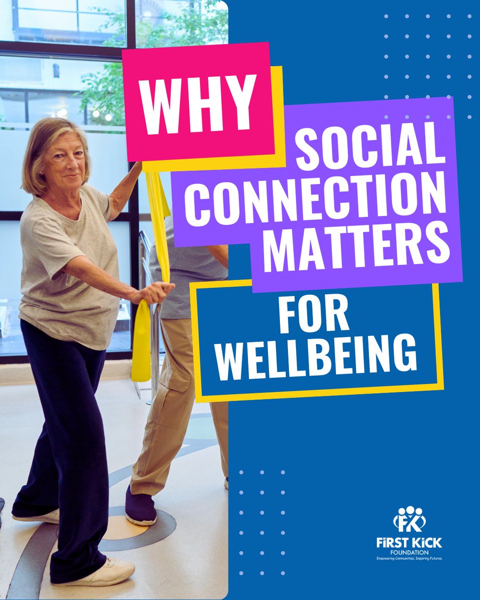 FKFoundationOrg's tweet photo. Human connection is one of the most important factors in our overall wellbeing.

Whether it’s sharing a conversation, participating in group activities or simply spending time with others, social interaction helps people feel supported, valued and part of a community. https://t.co/o9uEl528jw