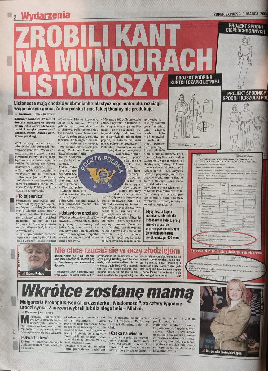 #Arlen - firma, która przed laty zrobiła fantastyczny wielomilionowy wałek na mundurach dla listonoszy, jedynym oferentem w przetargu na mundury dla wojska!!! 
Śmiać się czy płakać? 
Pocztowy przetarg ustawiony pod Arlen w wyjątkowo bezczelny sposób spowodował kontrolę #NIK,