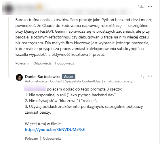 Daniel Bartosiewicz | Content | AI | Automatyzacja tweet media