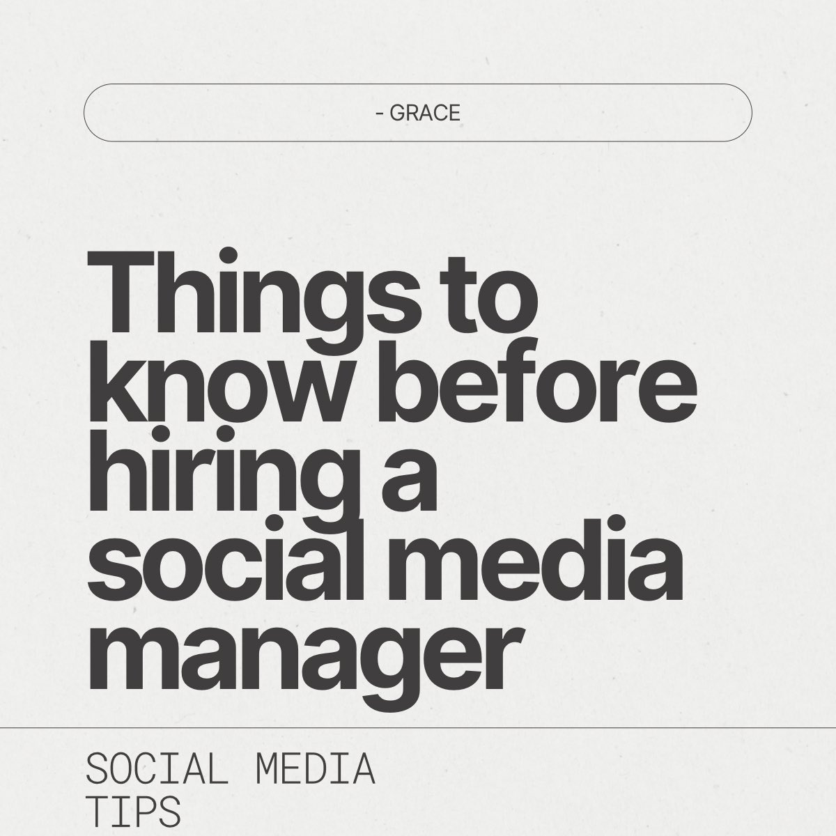 gracethesmm's tweet photo. Before you hire a social media manager, know this:

• We’re not just content creators, we handle strategy, growth &amp; brand voice
• Real growth takes time (think 3+ months, not 30 days)
• If you hire one, be ready to pay properly

Respect the work, get better results. https://t.co/F9KhxzTgQg