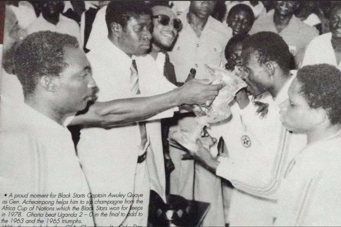 📌 On this day, 48 years ago — 16th March 1978, history was made! 🏆

🇬🇭 We won our third African Cup of Nations title, becoming the first nation to lift the trophy for keeps after defeating Uganda 2–0 at the Accra Sports Stadium.

⚽ Both goals were scored by Opoku Afriyie,