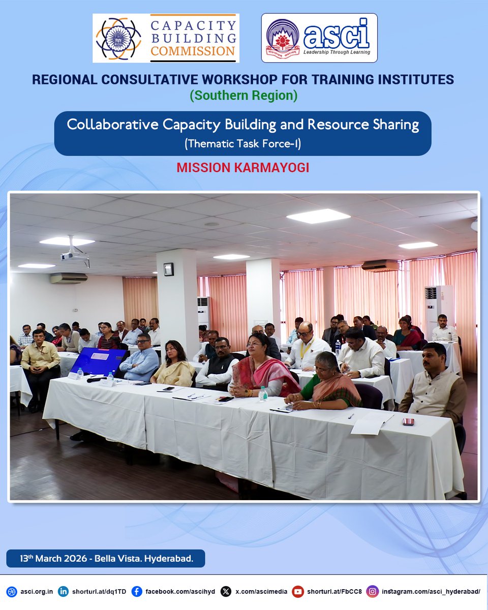 Admn Staff College of India (ASCI) tweet media