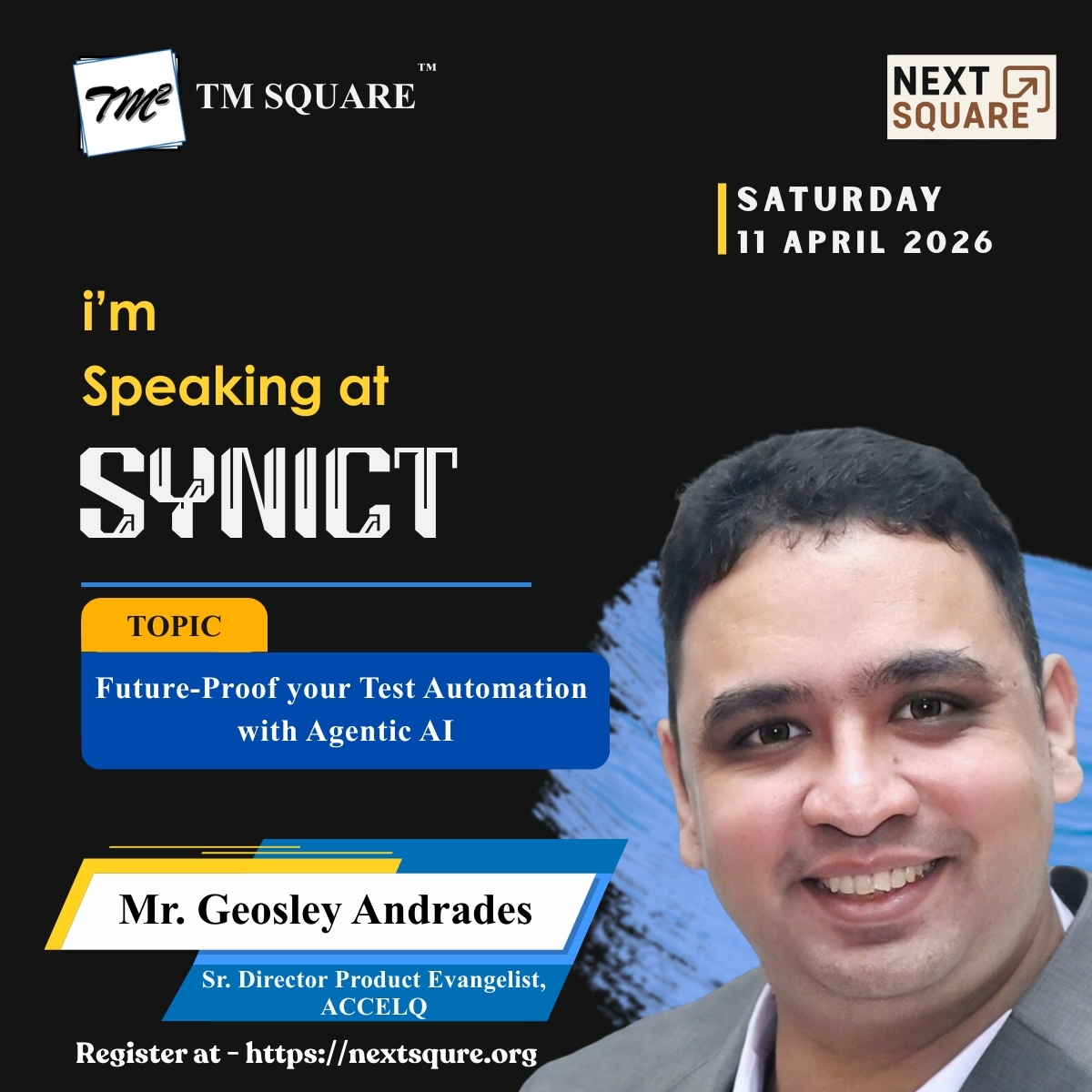 Geosley Andrades #SYNICT2026 tweet media