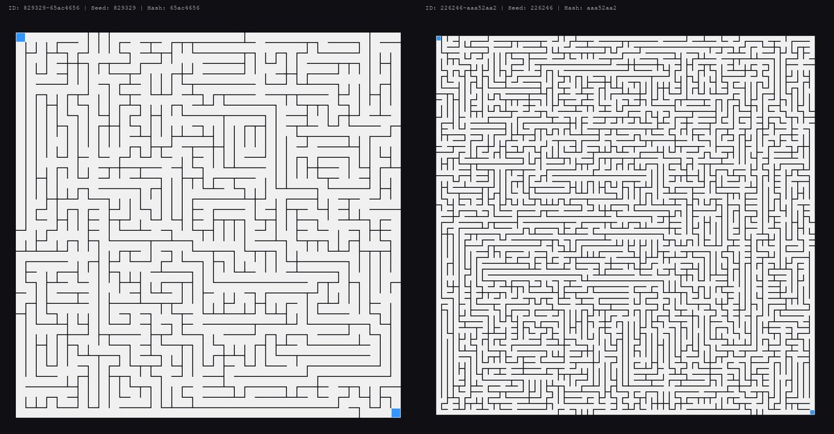 Dans une tentative de définir la chiantitude des labyrinthes, j'expérimente avec un générateur maison.
S'il y a des amateurs pour donner leur ressenti sur à quel point c'est chiant :)