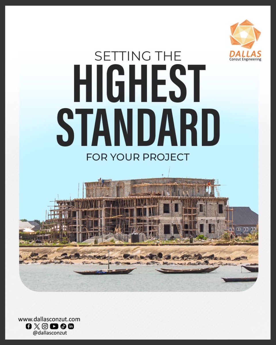 Every great project starts with the right builders.

At Dallas Conzut Engineering, we’re committed to setting the highest standard for your project, from concept to completion.

📍 Abuja
📞 +234 806 378 8689

Let’s build something that lasts.