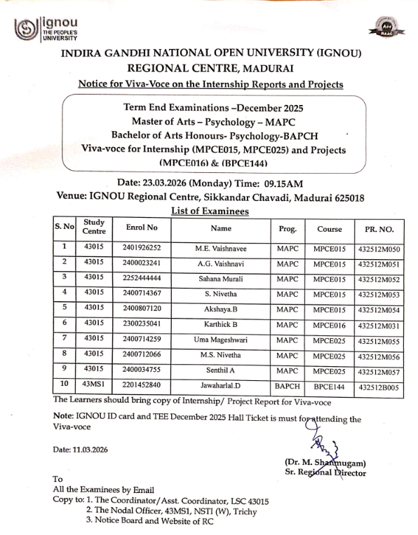 ignourcmadurai (@ignourcmadurai) on Twitter photo 