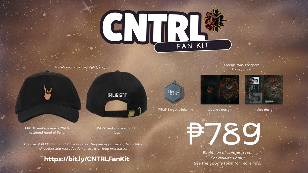 This is your last chance to get the CNTRL Fan Kit as the order form will be closed today at 11:59PM ✨

Proceeds will be used for #ProjectArmada. Help as reach the goal! 🤟

Secure yours here:
🔗 bit.ly/CNTRLFanKit

<a href="/felipsuperior/">FELIP</a> <a href="/SB19Official/">SB19 Official</a>
#SB19_KEN #SB19 #FELIP